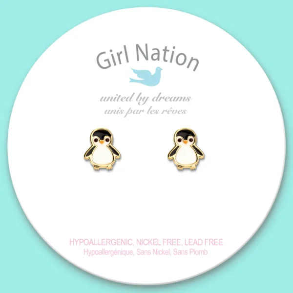 Girl Nation Penguin Cutie Stud Earrings - Image 4