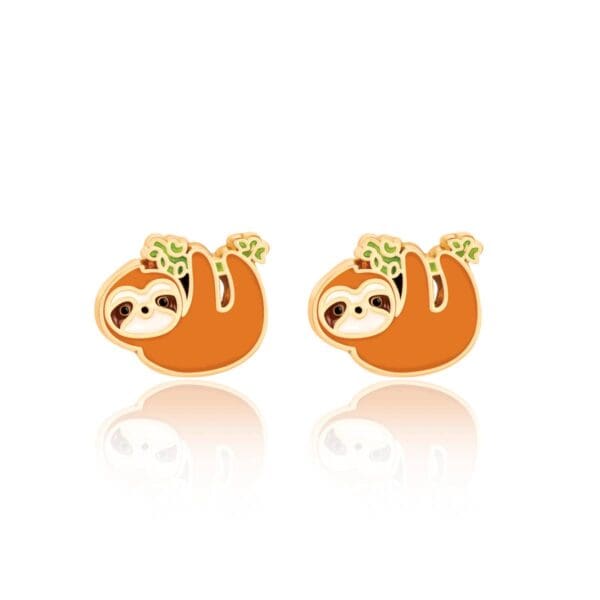 Girl Nation Playful Sloth Cutie Stud Earrings