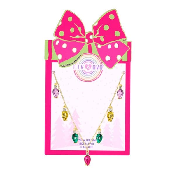 Liv&Ava Girls Christmas Light Earrings