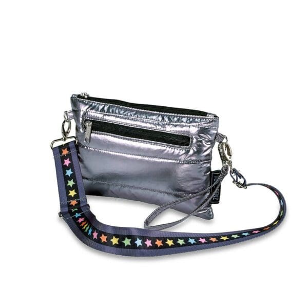 Puffer 3-in-1 Purse (Belt/Cross body/Pouch) with Multi Star Strap