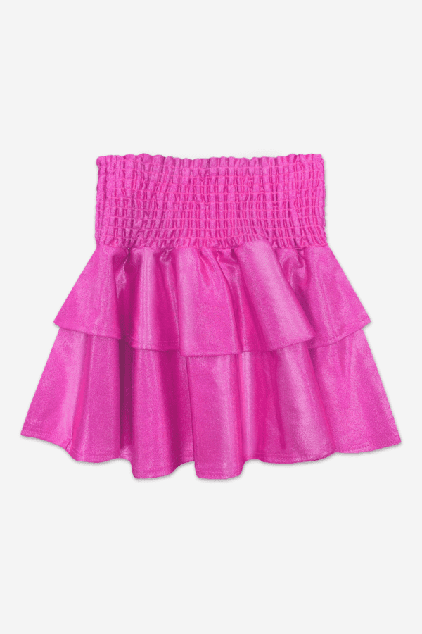 Smocked Skirt Bubblegum Pink Glitter