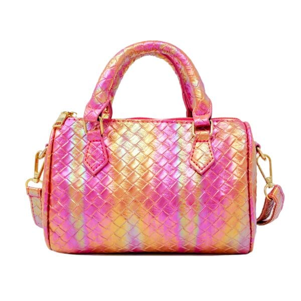 Zomi Gems Rainbow Mermaid Duffle Bag: Pink/Orange