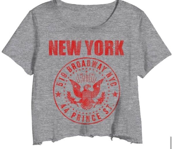 NEW YORK Broadway Crop Tee