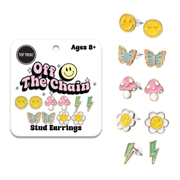 Off The Chain - Stud Earring Set of 5