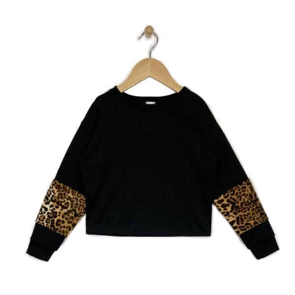 Wild Animal Color-Block Sweater