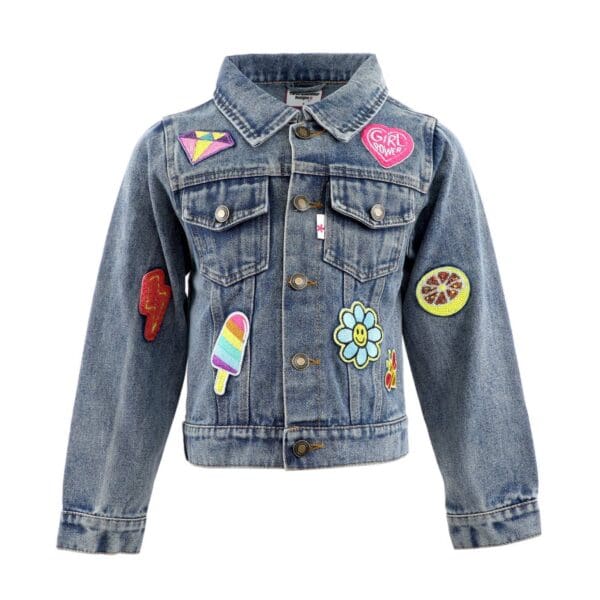 Patched Denim Jacket