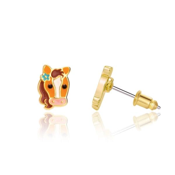 Girl Nation Pretty Pony Cutie Stud Earrings