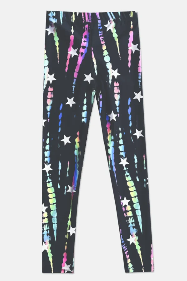 Shine Legging - Black Rainbow Stars - Image 2