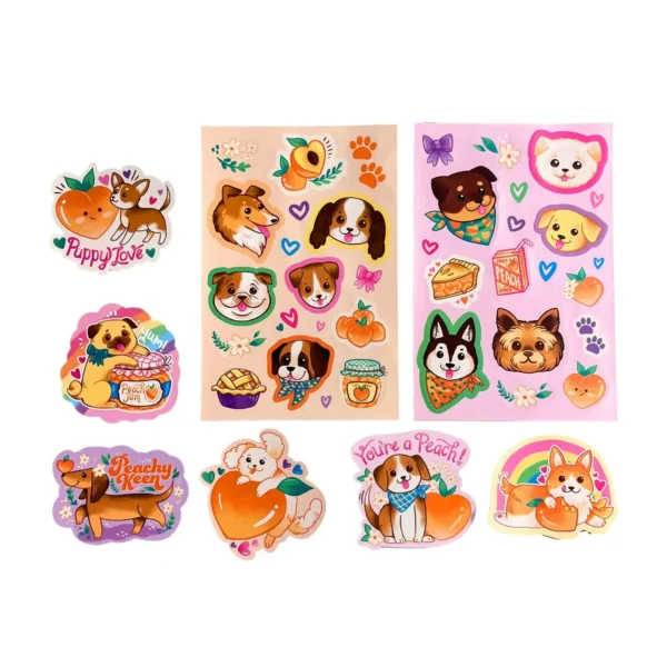 Stickiville Stickers: Puppies & Peaches - Scented - Image 3