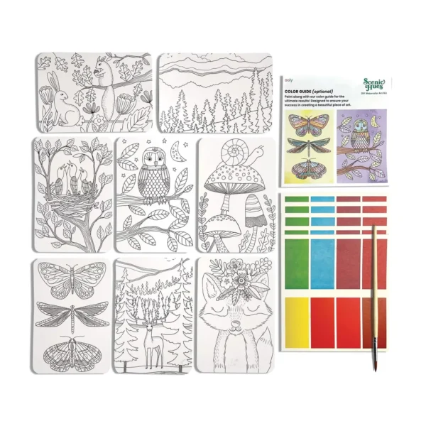 Scenic Hues D.I.Y. Watercolor Kit Forest Adventure - Image 3