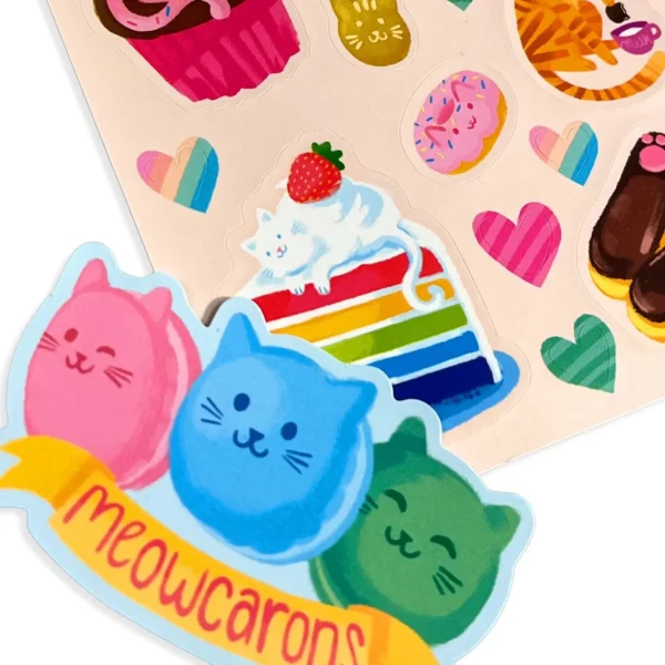 Stickiville Stickers: Cat Cafe - Scented - Image 2