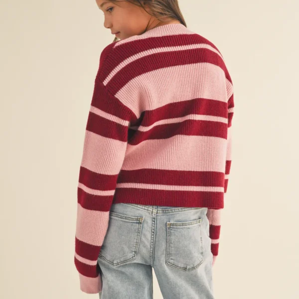 Striped knitted pullover Sweater - Image 2