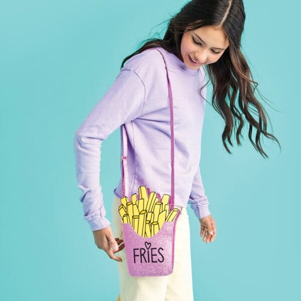 I Heart Fries Crossbody Bag - Image 2