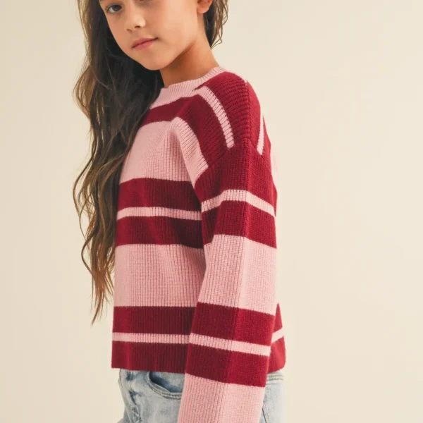 Striped knitted pullover Sweater - Image 4