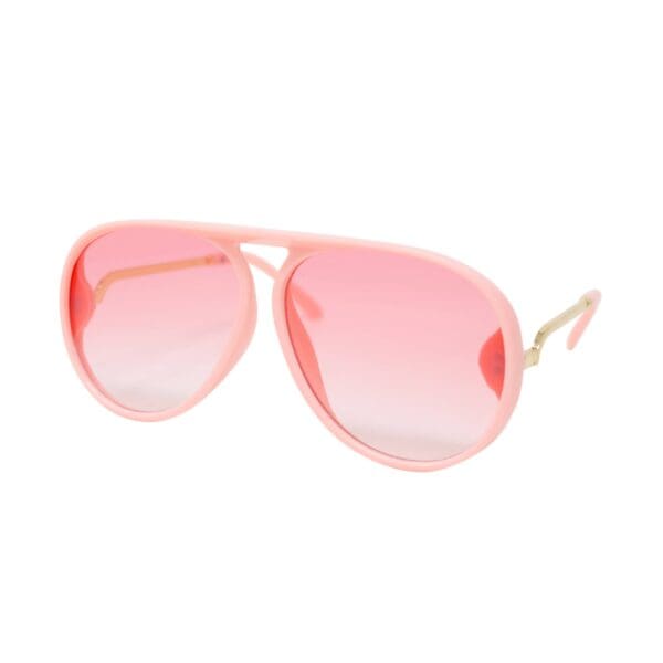 Teardrop Aviator Sunglasses: Pink