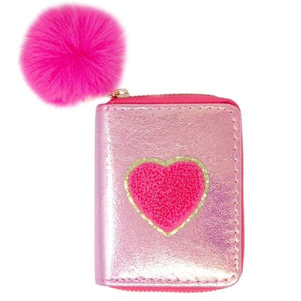 Shiny Heart Patch Wallet