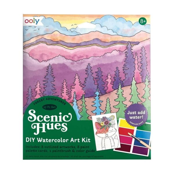 Scenic Hues D.I.Y. Watercolor Kit Forest Adventure