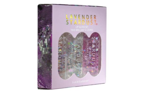 Lavender Stardust Disco Glitter Lip Gloss Trio Set - Image 5